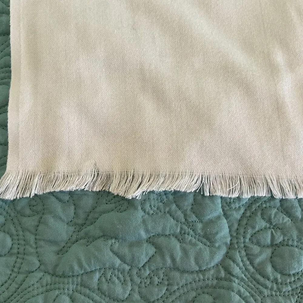 Max Studio Fringe Scarf White 72 x 20